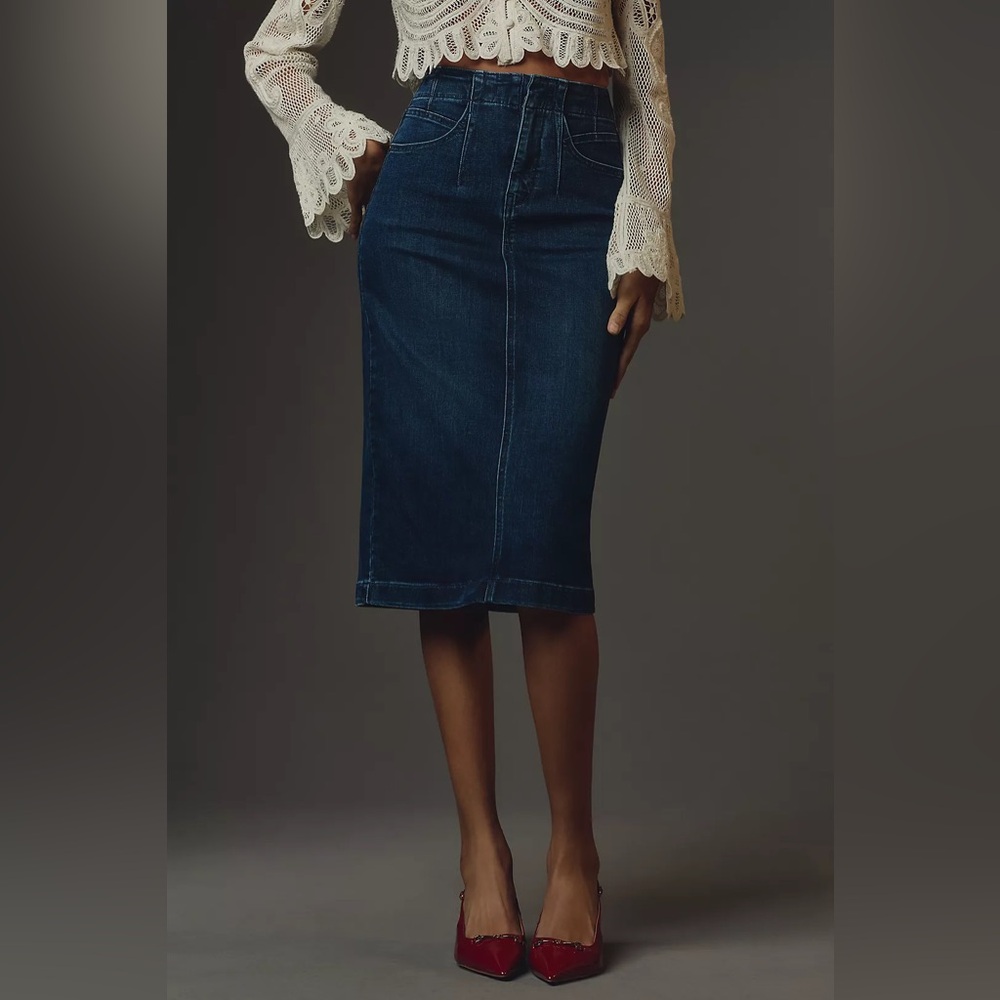 NWT Size 8 - Anthropologie Denim Skirt